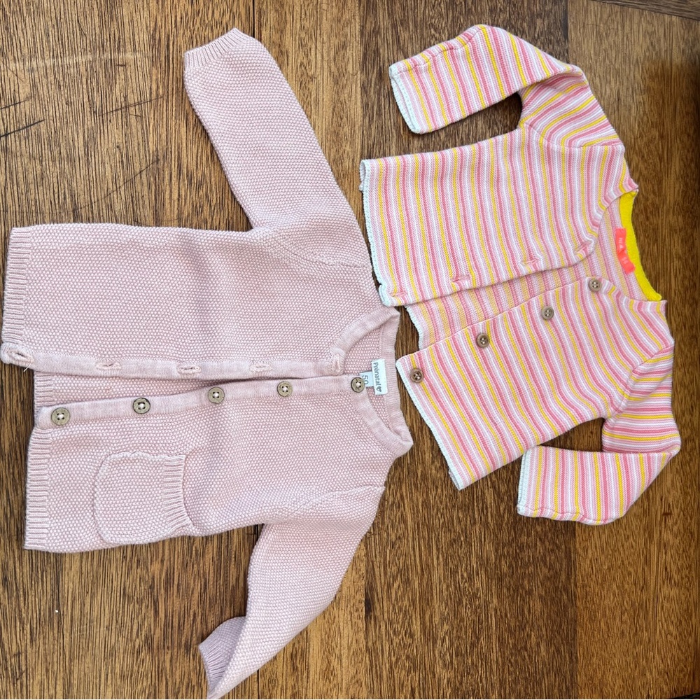 Prenatal and Hema sweaters Newborn pink cotton warm cozy